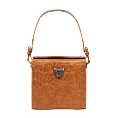 Tan Brown Micro Boxy Bag
