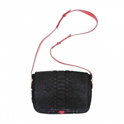 KIMMIE MIX CrossBody / Shoulder Bag in Black Red