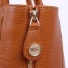 Mezzaluna Tote - Tan Leather Bag