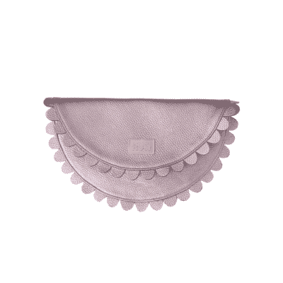 Gunmetal Daisy clutch