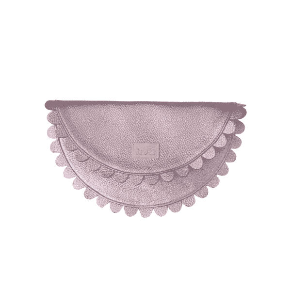 Gunmetal Daisy clutch