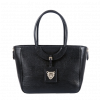 Mezzaluna Tote Black Leather Bag 1 4 2 e1614259551754 Black Leather Bag with zip