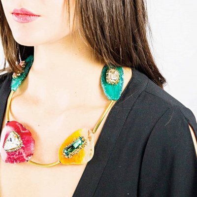 Agate and Crystals by RusiDesigns