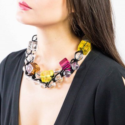 Sugar Cubes Multi Necklace By RusiDesigns