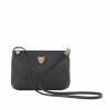STAR 2.0 BLACK Leather CrossBody Bag with Gold Logo 1 9 e1614267179729 Black Leather croddbody bag for women