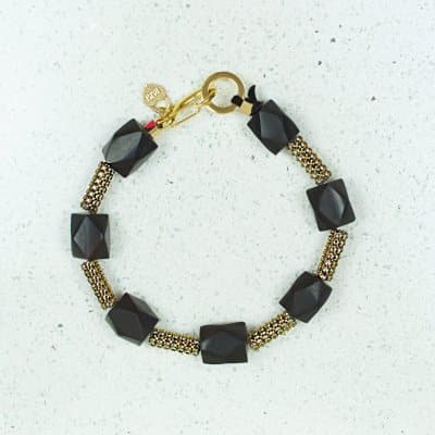 Black with Black crystals