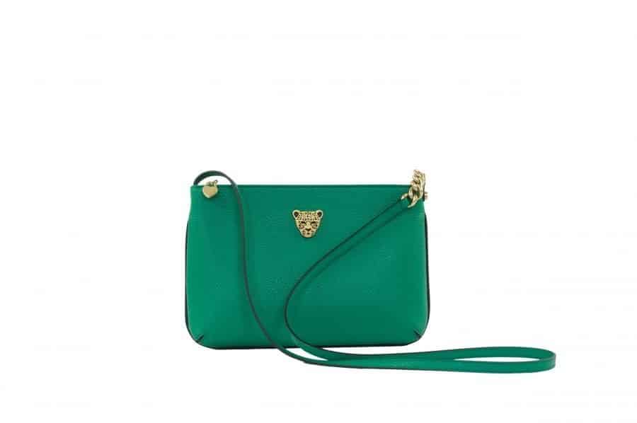 Star 2.0 Bag in Green / Cross Body with Gold Logo