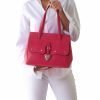 FIORE Pink Leather Bag by RusiDesigns
