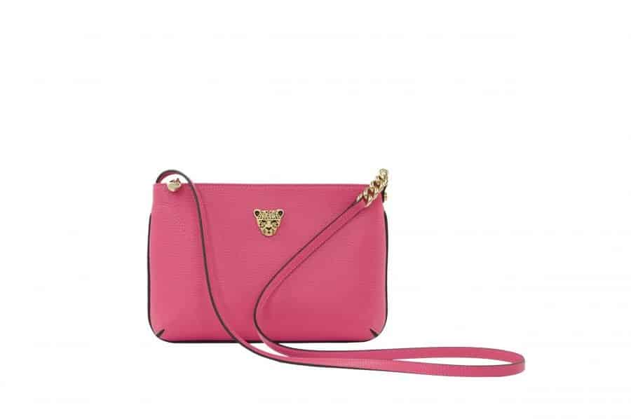 Star 2.0 Cross Body Bag/ Pink with Gold Logo