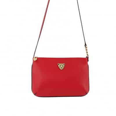 Star 2.0 Bag in Red / Cross Body with Gold Logo