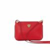 STAR 2.0 RED Leather CrossBody Bag with Gold Logo 1 Red gold Cb Star 2.0 Bag in Red / Cross Body with Gold Logo