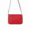 STAR 2.0 RED Leather CrossBody Bag with Gold Logo 3 red back Star 2.0 Bag in Red / Cross Body with Black Logo