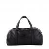 Black leather Travel Weekend Bag
