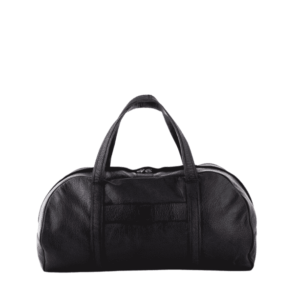 Black leather Travel Weekend Bag