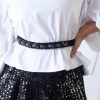 Black Velvet Belt with Dark Green crystals 1 Black Velvet Belt with Dark Green Crystals Black Velvet Belt with Dark Green crystals