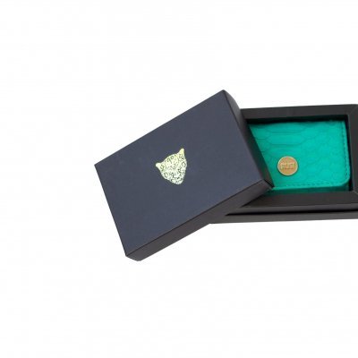 Mini Wallet Card Holder in Sea Green Turquoise