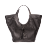 Large Black Leather Hobo Slouchy Bag Sara Bag