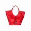 SARA Red Leather Large Hobo Bag 3 Red Sara Bag Red Sara Bag