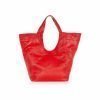 SARA Red Leather Large Hobo Bag 5 Red Sara Bag Back Red Sara Bag Back