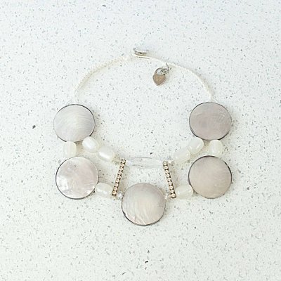 White Shell Pearl Necklace