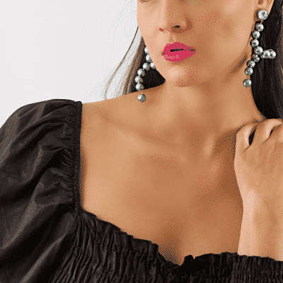 Lola earrings in turquoise blue