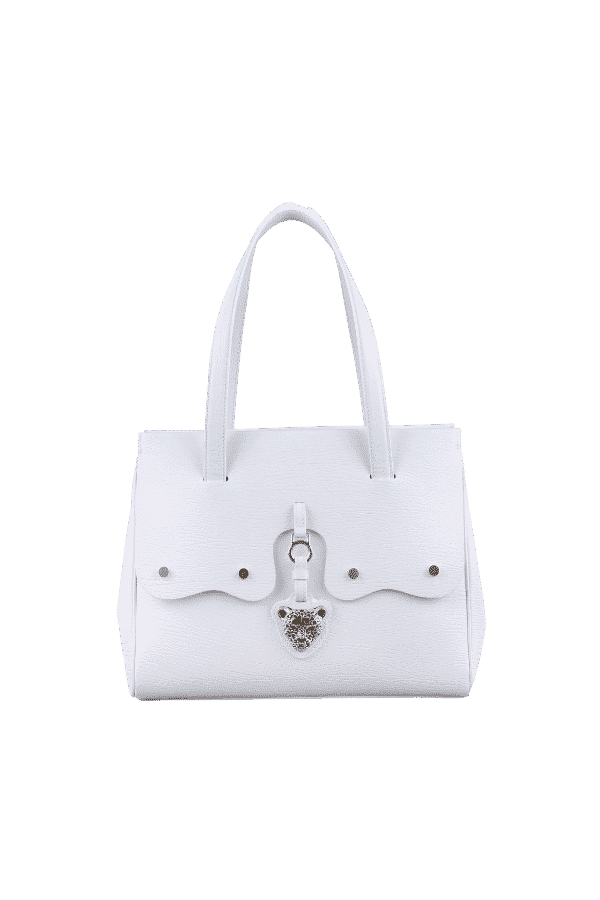 4 White Leather Bag