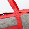 Travel Bag in RED Leather and Canvas 6 Red Mix Weekend travel Duffel 6 Red Mix Weekend travel Duffel 6