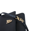 BABY GEMMA Black Leather Shoulder Bag 3 Baby Gemma in Black 9 Baby Gemma in Black goat leather